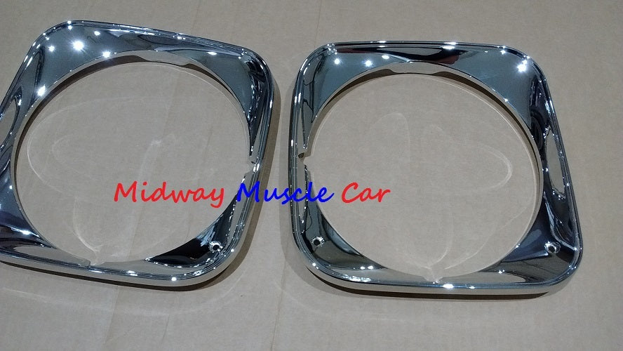 headlight headlamp bezel set (pair)   71 Chevy Chevelle El Camino
