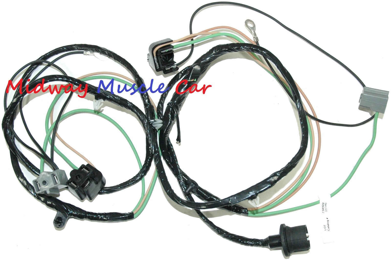 front headlight extension wiring harness Chevy pickup truck suburban 60 61