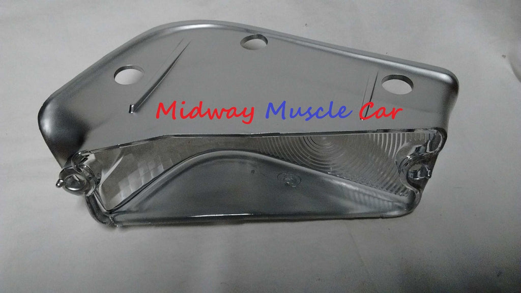 LH front drivers turn signal / parking light lamp lens 68 Pontiac GTO LeMans