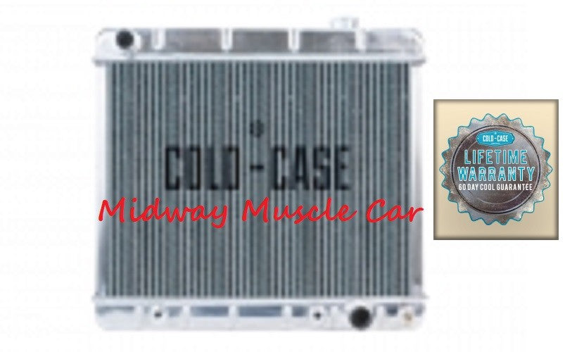 61-64 Pontiac Full size G/P Bonneville Cold-Case aluminum radiator w/Auto trans