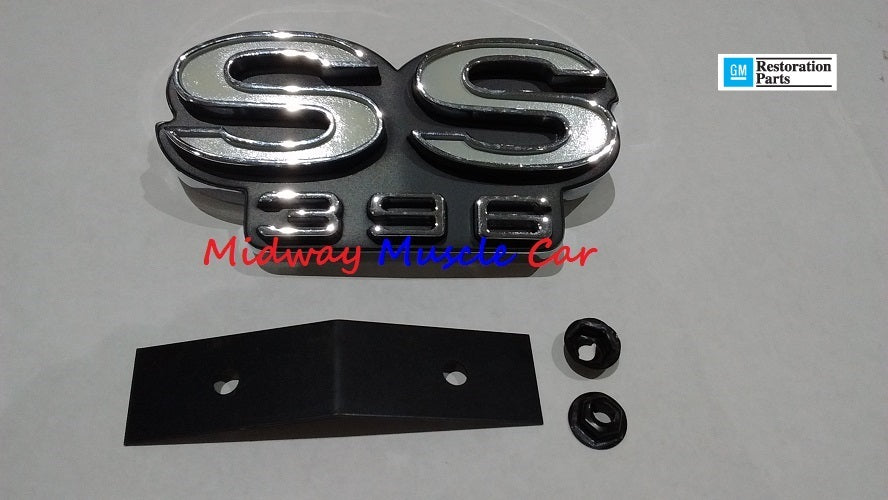 SS 396 grille emblem   68 Chevy Chevelle El Camino    GM resto part
