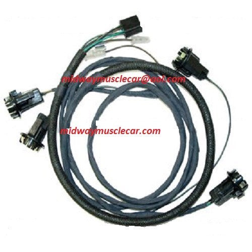 rear body deck lid trunk wiring harness 63 1963 Chevy Chevrolet Impala