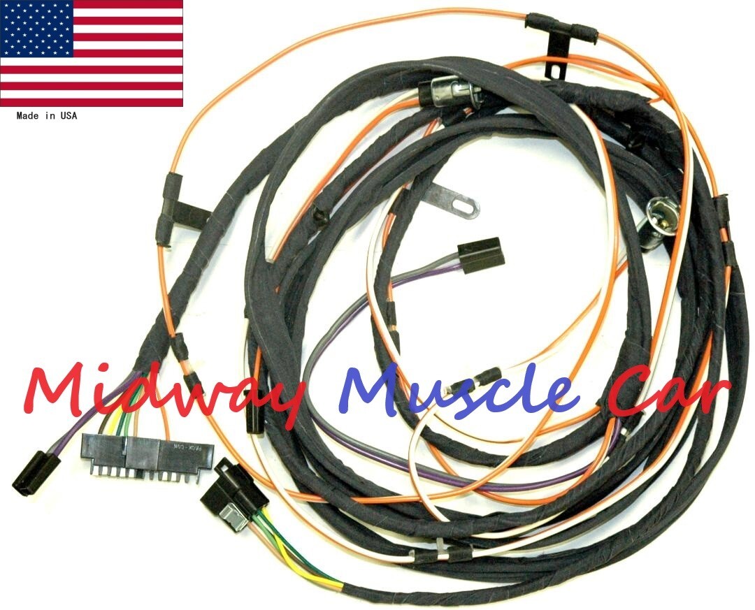 convertible intermediate rear body wiring harness 70-72 Oldsmbile Cutlass 442