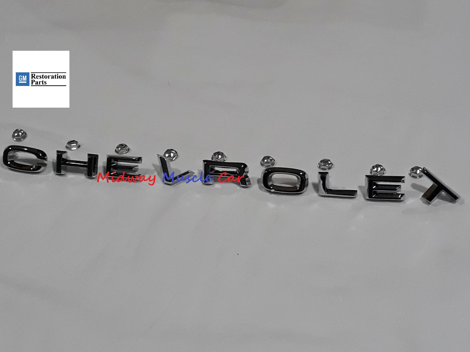 hood letters emblem (9 pc) 67 68 Chevy C10 K10 Pickup Truck Suburban  GM resto