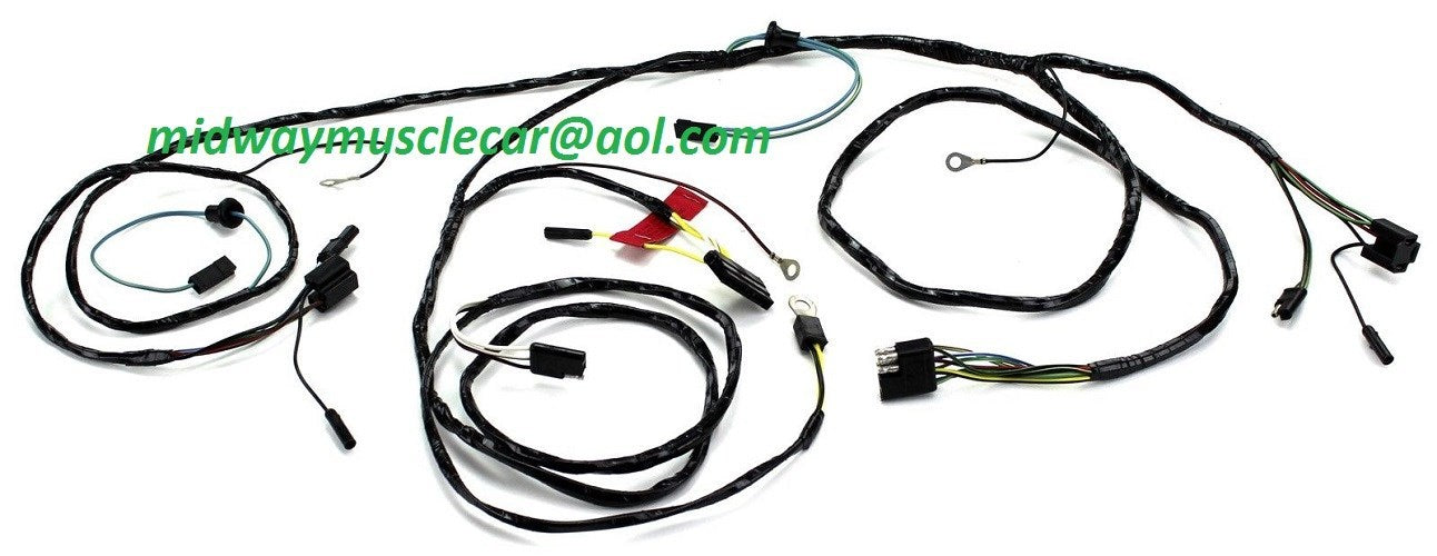 front end light forward lamp Wiring Harness  65 Ford Mustang  w/ round speedo