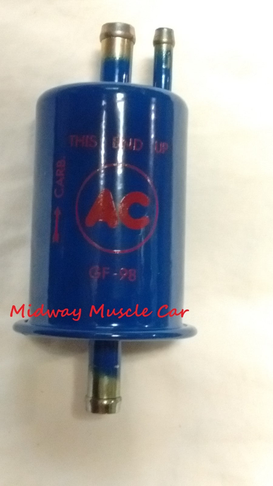 NEW blue with red AC delco logo GF-98 fuel filter Chevy Chevelle Pontiac GTO