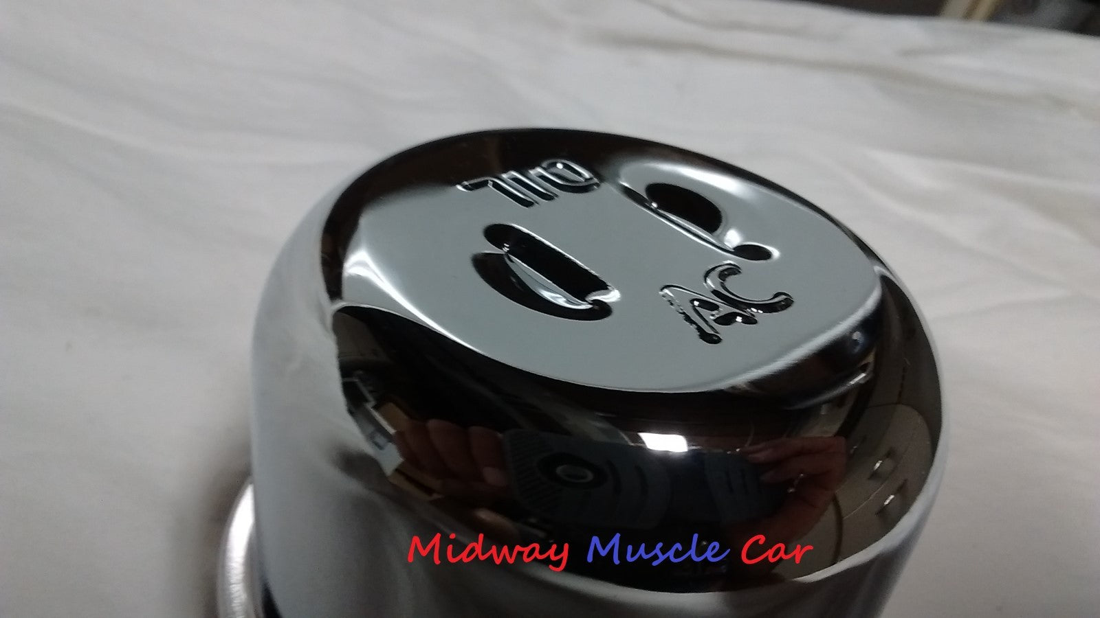 AC chrome twist on valve cover oil cap breather GTO Chevy Camaro Chevelle