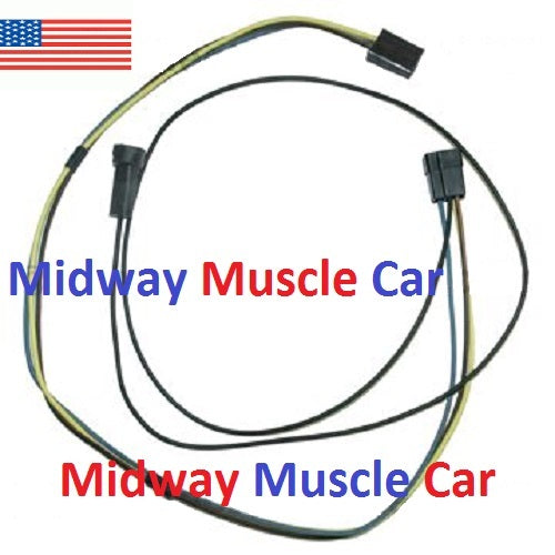 heater control wiring harness without a/c 66 67 Pontiac GTO lemans tempest