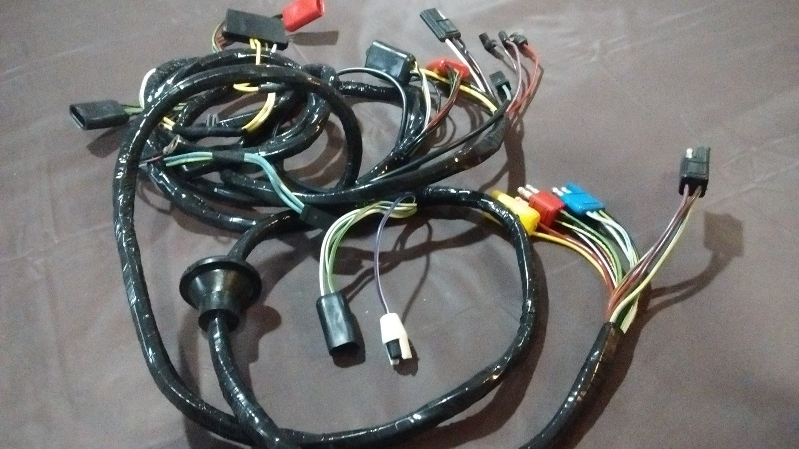 front end headlight feed firewall wiring harness 67 Ford Mustang w/o tach w/o GT