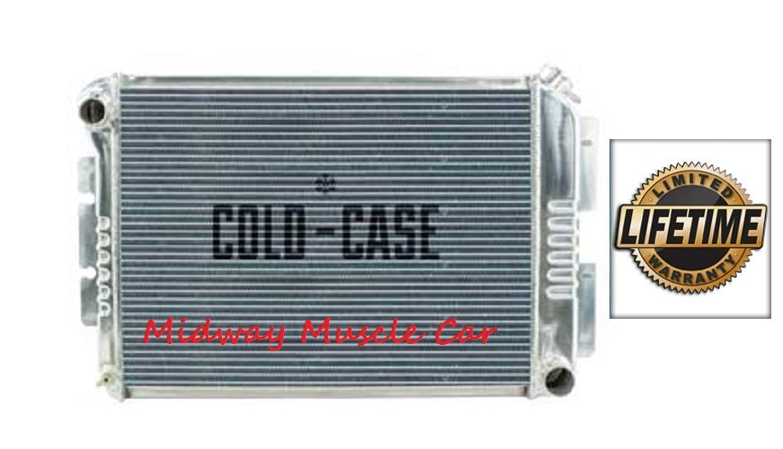 67-69 Firebird Camaro BB Cold-Case aluminum performance radiator w/ Manual Trans