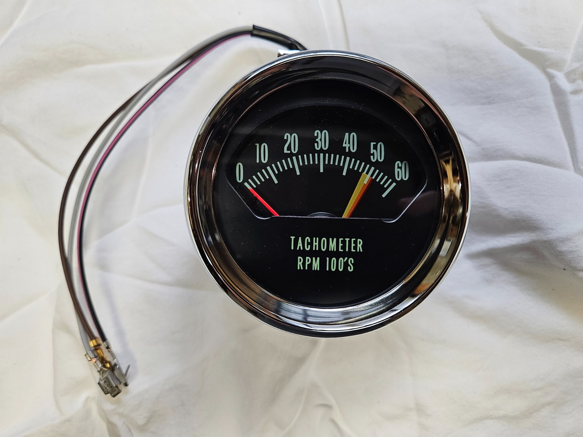 Chevy Tachometer 1966 Chevy Chevelle El Camino SS KNEE KNOCKER TACH TACHOMETER 5200 rpm ...