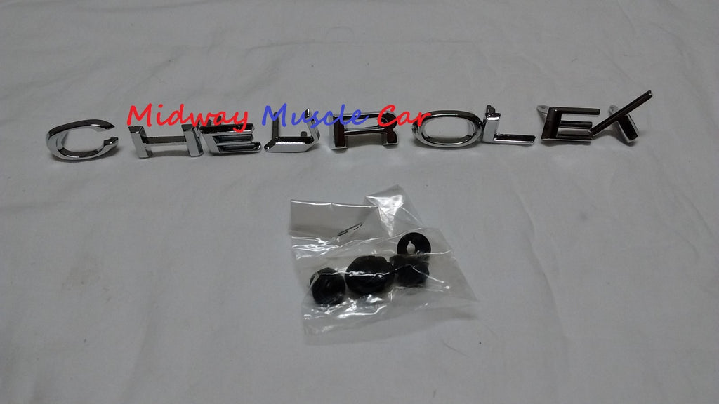 CHEVROLET hood letters emblem 65 Chevy Chevelle Malibu El Camino