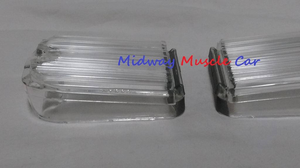 reverse back up lamp light lens L & R pair 66 1966 Chevy Chevelle Malibu