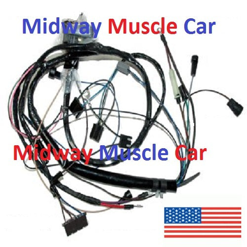 engine wiring  harness V8 w/A/C 68 Pontiac GTO LeMans Tempest 1968