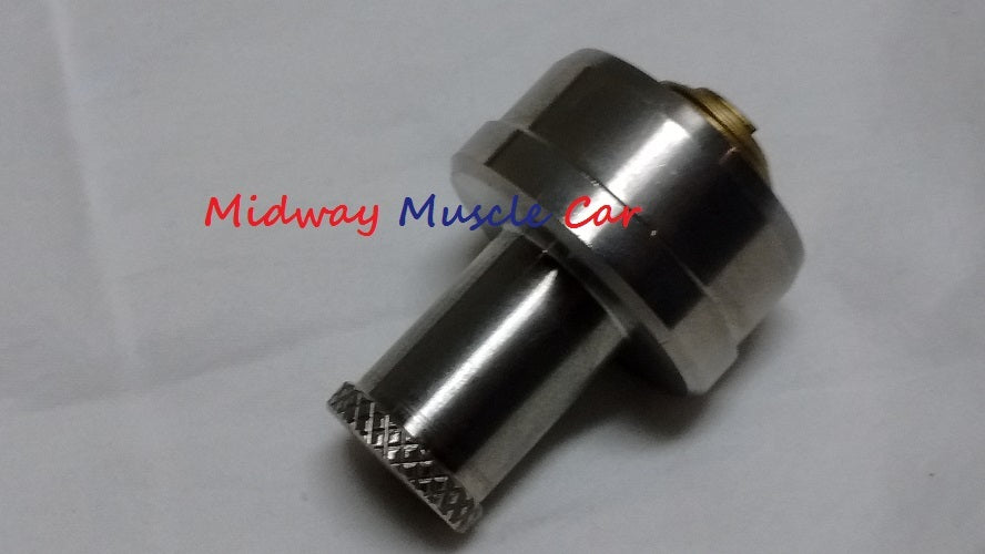 NEW stainless steel 65-81 pontiac V8 heater hose nipple fitting to head GTO T/A