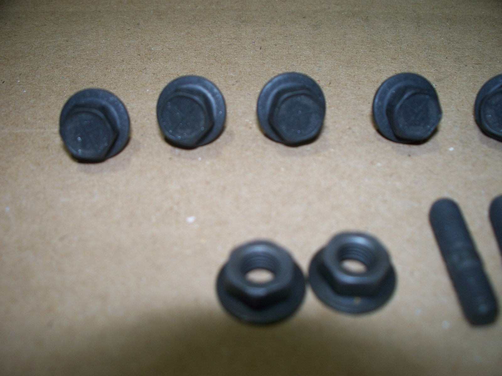 64-74 NOS valve cover bolts & nuts MOPAR 383 440 gtx super bee cuda challenger