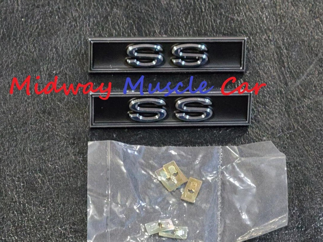 NEW SS door panel medallion ornaments emblems 70-72 Chevy Chevelle El Camino