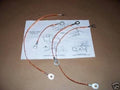 braided body ground strap set 69 Chevy Camaro Nova 307 350 396 302