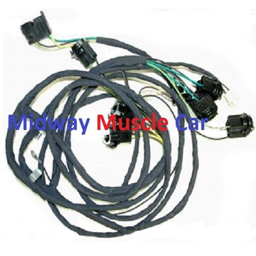 rear body panel tail lamp light wiring harness 70 71 72 73 Pontiac Firebird T/A