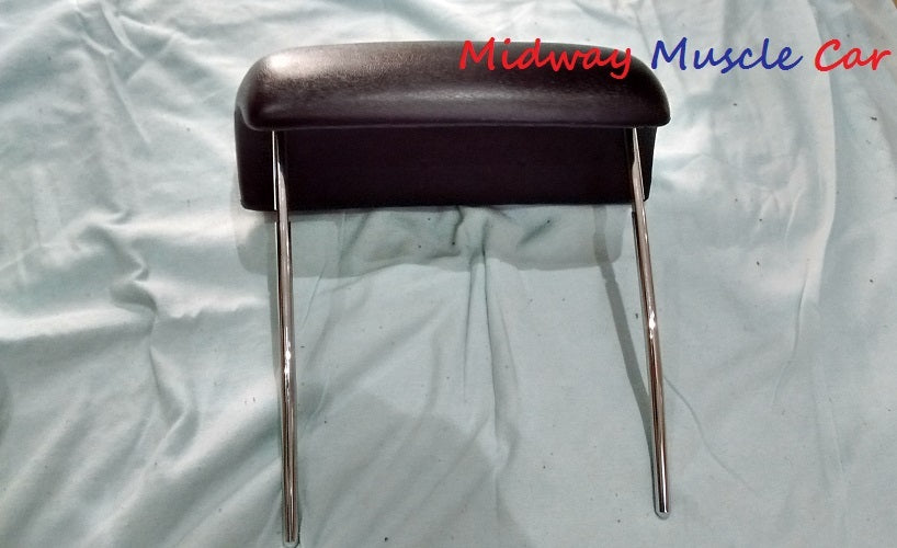 BLACK headrest (pr) 69-72 GTO Chevelle Cutlass 442 GS Chevy Impala Monte Carlo
