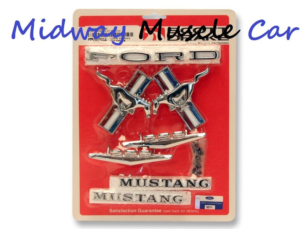 65 66 Ford Mustang 289 Coupe or  Convertible Emblem Kit