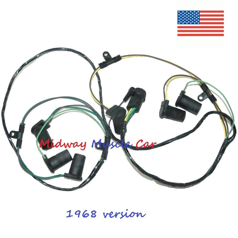 rear body tail lamp light wiring harness 68-72 Buick Gran Sport Skylark GS
