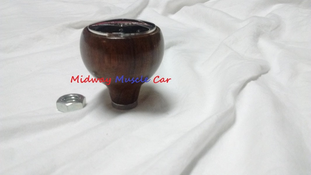 correct 66-68 walnut wood 4 speed shifter knob Pontiac GTO  Firebird