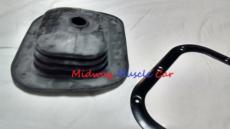 4 spd manual trans floor shifter boot & retainer ring 64 65 66 67 Chevy II Nova