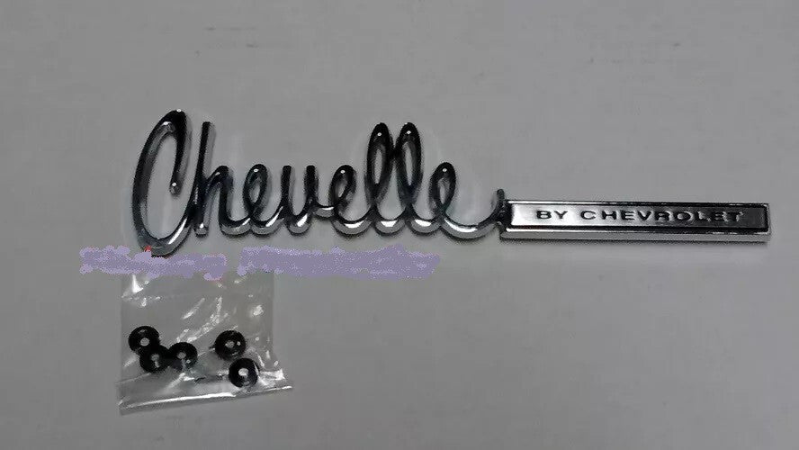 Chevelle by CHEVROLET rear deck trunk lid emblem 71 72 Chevy Chevelle