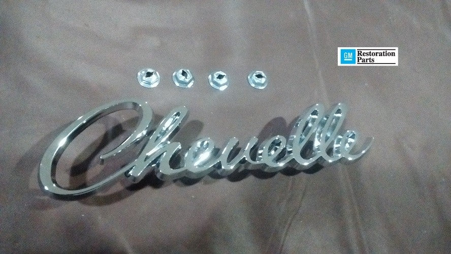 Chevelle front nose header emblem   68 69 Chevy Chevelle  GM resto part