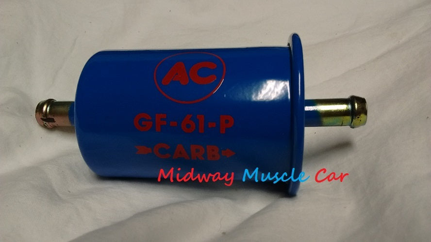 NEW blue with red AC delco logo GF-61-P fuel filter Chevy Chevelle Pontiac GTO