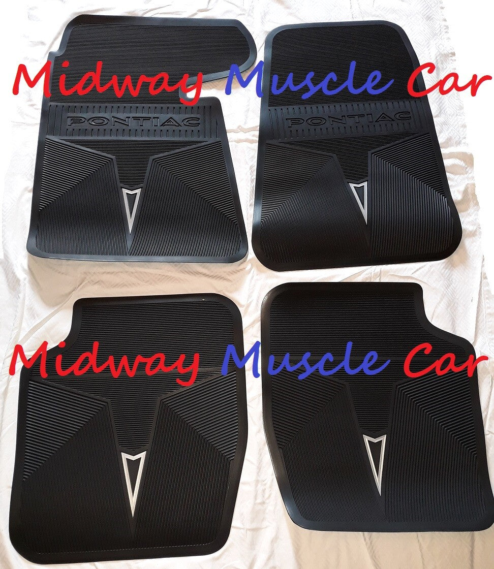 NEW original style BLACK 64 65 Pontiac floor mats GTO Lemans Judge Bonneville GP