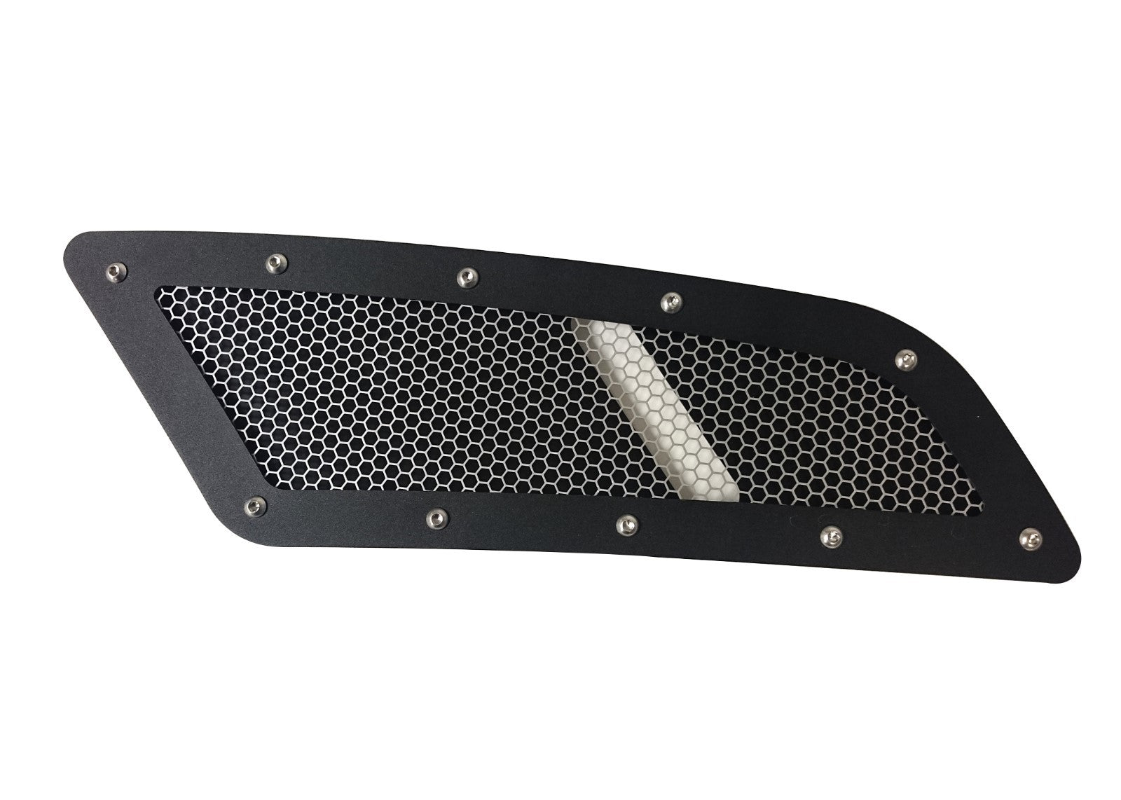 Mustang GT SPEED silver mesh hood vents scoops 15 16 17 Ford Mustang