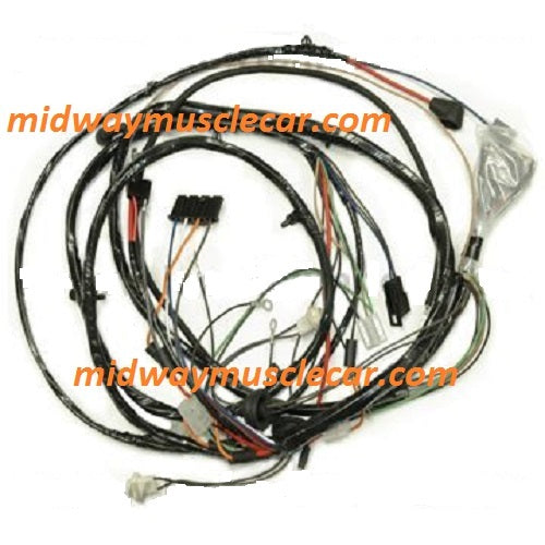 headlight headlamp front light wiring harness 1972 Chevy Chevelle El Camino 72