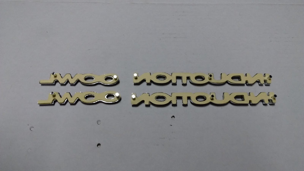 COWL INDUCTION hood emblem badges  kit   4 pc 70 71 72 Chevy Chevelle El Camino