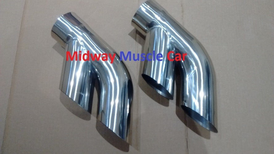 75-81 Pontiac Trans AM Firebird 3.0" stainless exhaust tail pipe tip splitters