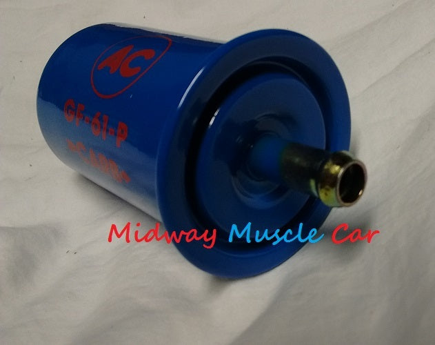 NEW blue with red AC delco logo GF-61-P fuel filter Chevy Chevelle Pontiac GTO