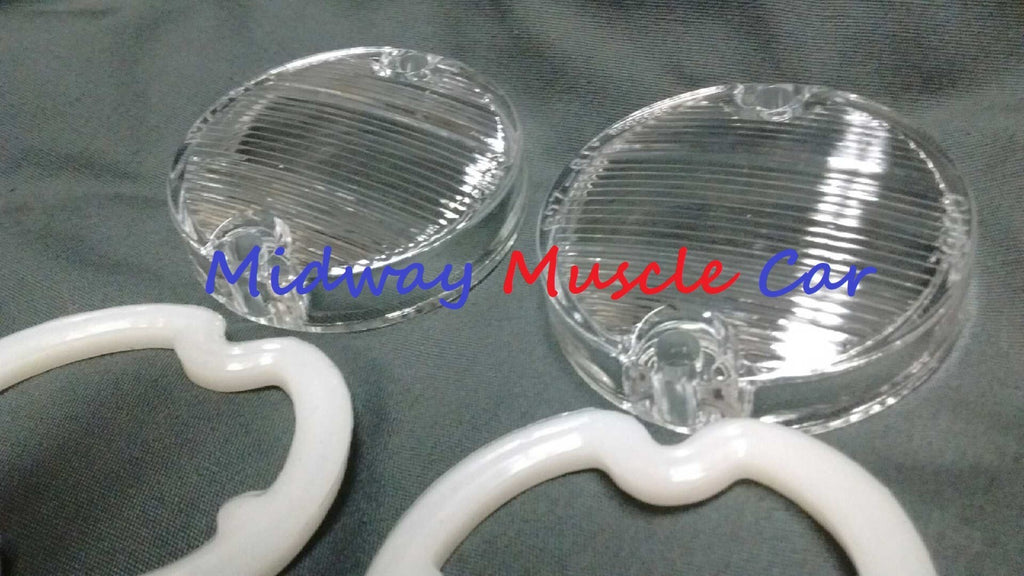 reverse backup lamp light assy lens & gasket pair 61-66 Pontiac GTO Lemans G/P