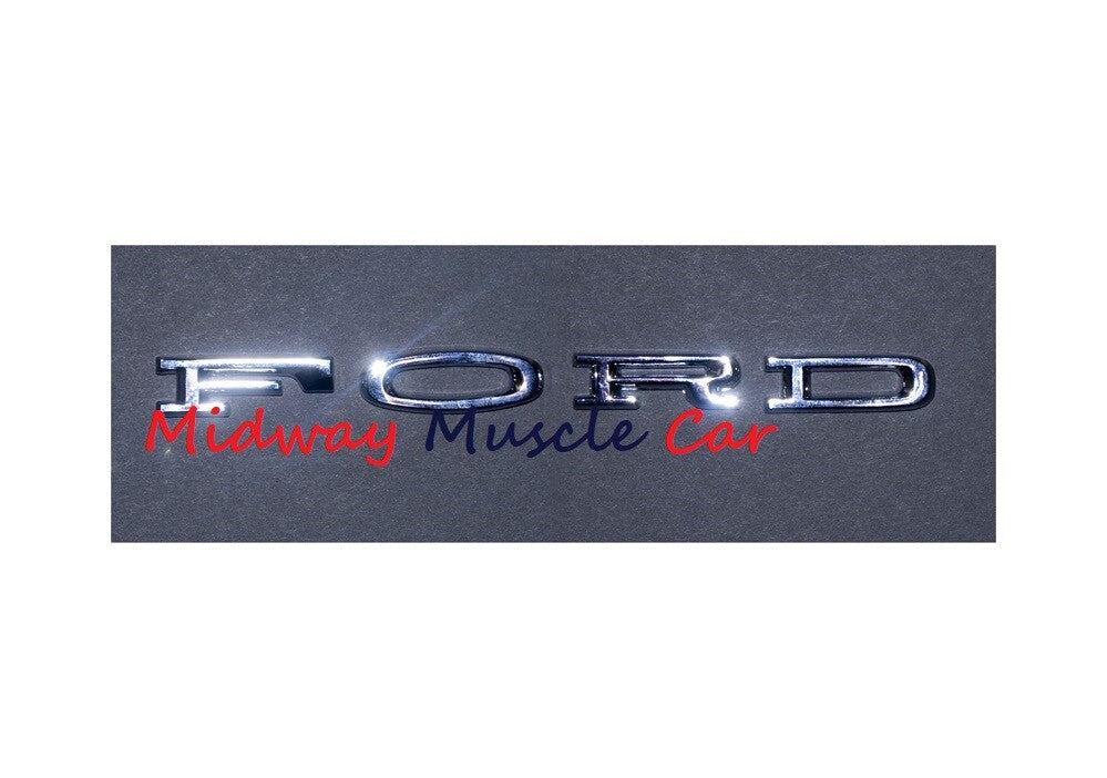 64 65 66 FORD Mustang Hood Letters (Stick-On) Coupe  Convertible Emblem Kit