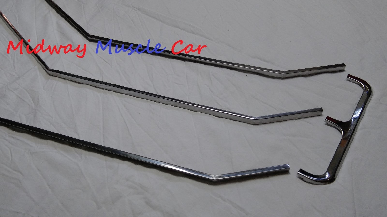 NEW  polished stainless grille molding set  71 Chevy Chevelle El Camino 5 pieces