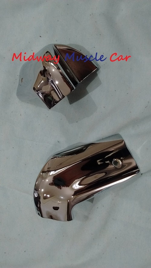 66 67 Pontiac GTO Chevy Chevelle Olds 442  convertible header chrome end caps