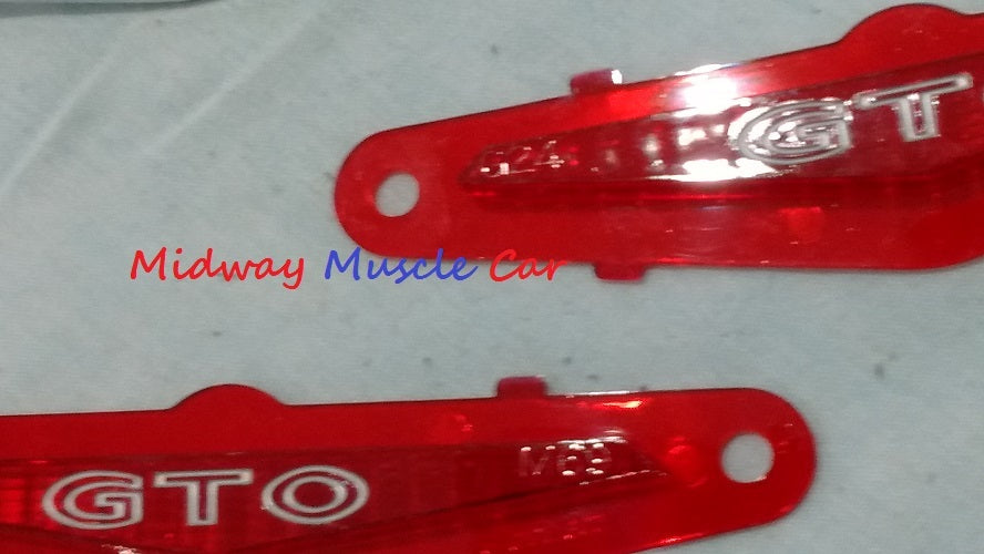 rear 1/4 panel marker lamp light assy lens bezel & gasket 69 1969 Pontiac GTO