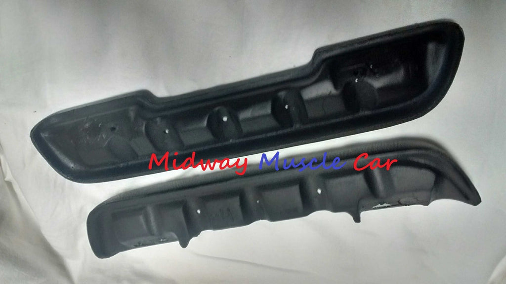 NEW blk A-Body Front Arm Rest Pads 68-72 Chevy Chevelle Pontiac GTO Olds 442 GS