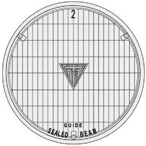 1968-1971 GM Cars T-3 / T3 Headlamp / Light Set of 4 bulbs   68-71   guide bulb