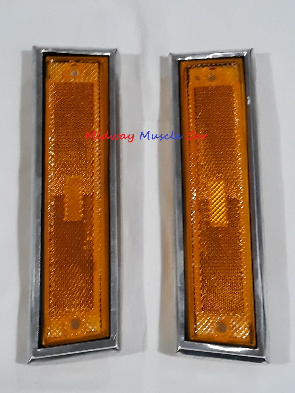 front side marker lens w/ trim pr 81-87 Chevy GMC Pickup Blazer Jimmy C10 C1500