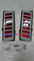 rear 1/4 panel marker lamp light assy lens bezel & gasket 70-72 Chevy Chevelle