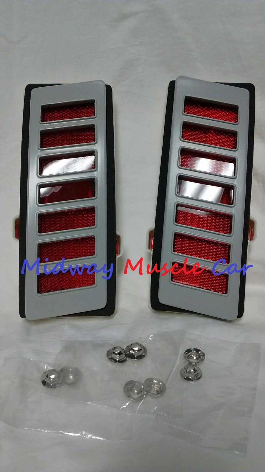 rear 1/4 panel marker lamp light assy lens bezel & gasket 70-72 Chevy Chevelle
