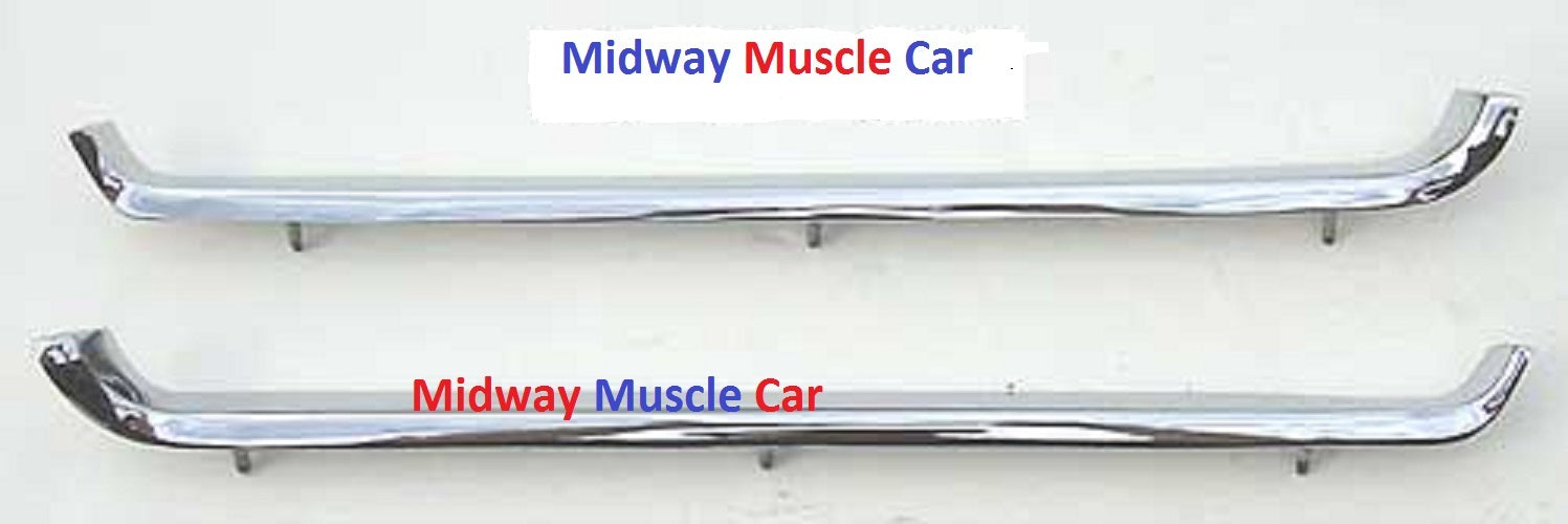 NEW front lower valance moldings (pr) 1968 68 Pontiac GTO