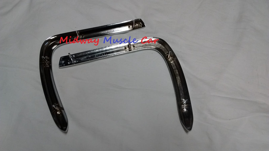 outer rear deck trunk lid corner molding extensions 66 Pontiac GTO Lemans