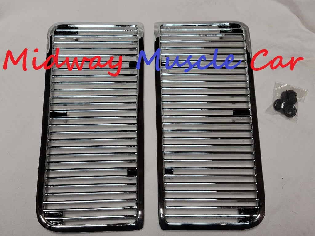 SS hood louvers inserts set (pair)   68 69 Chevy Chevelle El Camino SS396